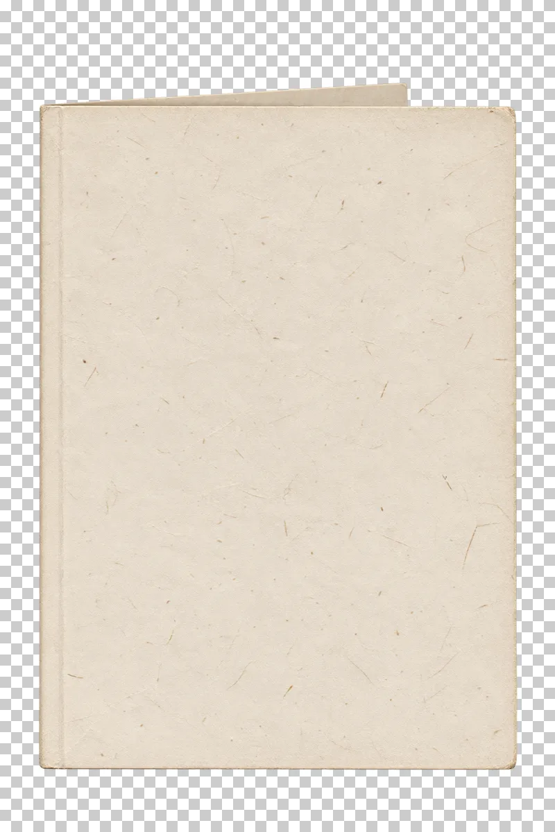 Blank folded cream card with a visible folded spine, viewed directly from above.