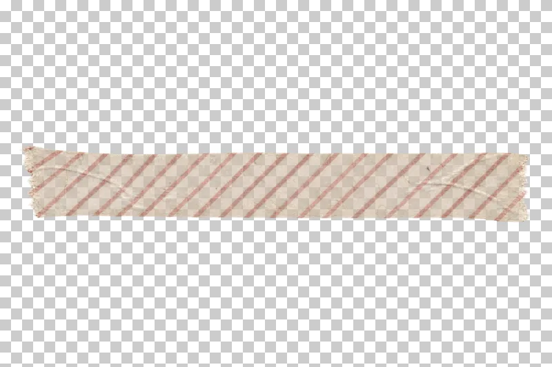 Translucent cream washi with fine brick-red stripes, viewed directly from above.