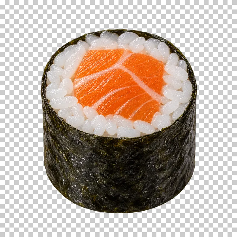Salmon hosomaki.