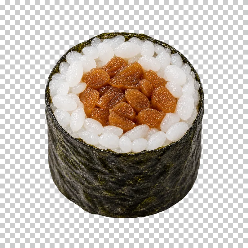 Seasoned gourd hosomaki.