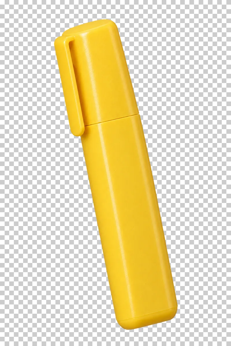 School highlighter with a plain plastic body