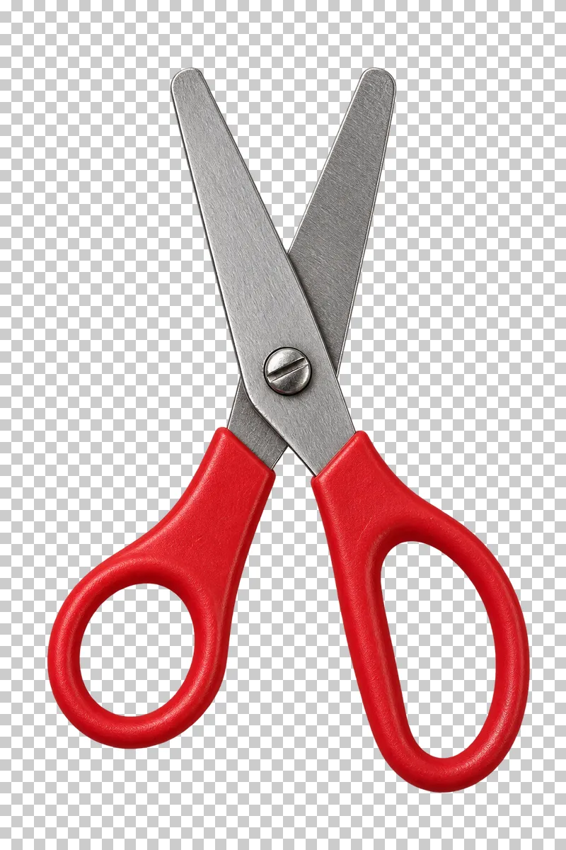 School scissors with rounded metal tips