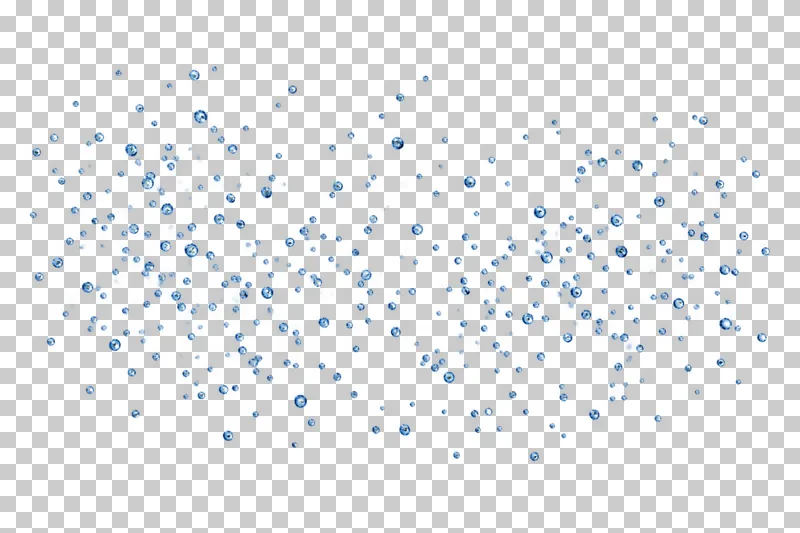 A wide scatter of fine suspended water droplets.