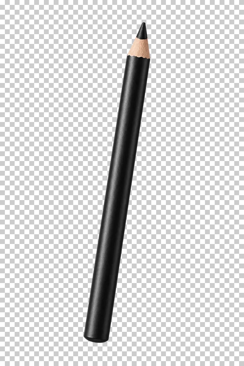 A sharpened dark eyeliner pencil.