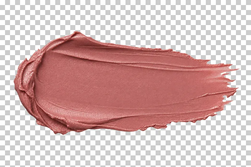 A standalone muted rose cream blush smear viewed from above.
