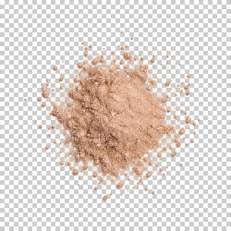 A small scatter of fine shimmering cosmetic pigment viewed from above.