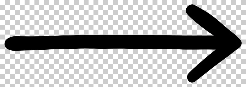 Straight arrow in black hand-drawn marker strokes.