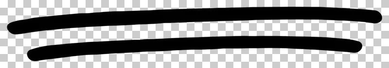 Double underline in black hand-drawn marker strokes.