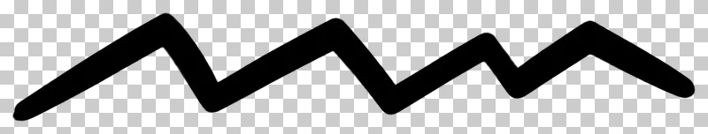 Short energetic zigzag in black hand-drawn marker strokes.