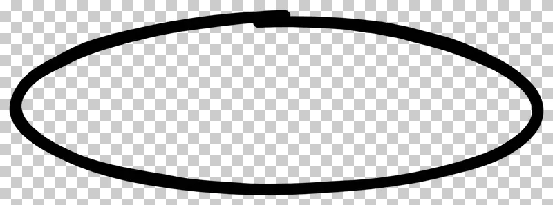 Wide oval enclosure in black hand-drawn marker strokes.