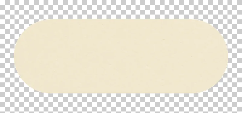 A blank cream matte paper short capsule label on a transparent background.