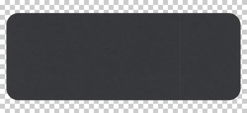 A blank graphite matte paper split label with a larger field for a price on a transparent background.
