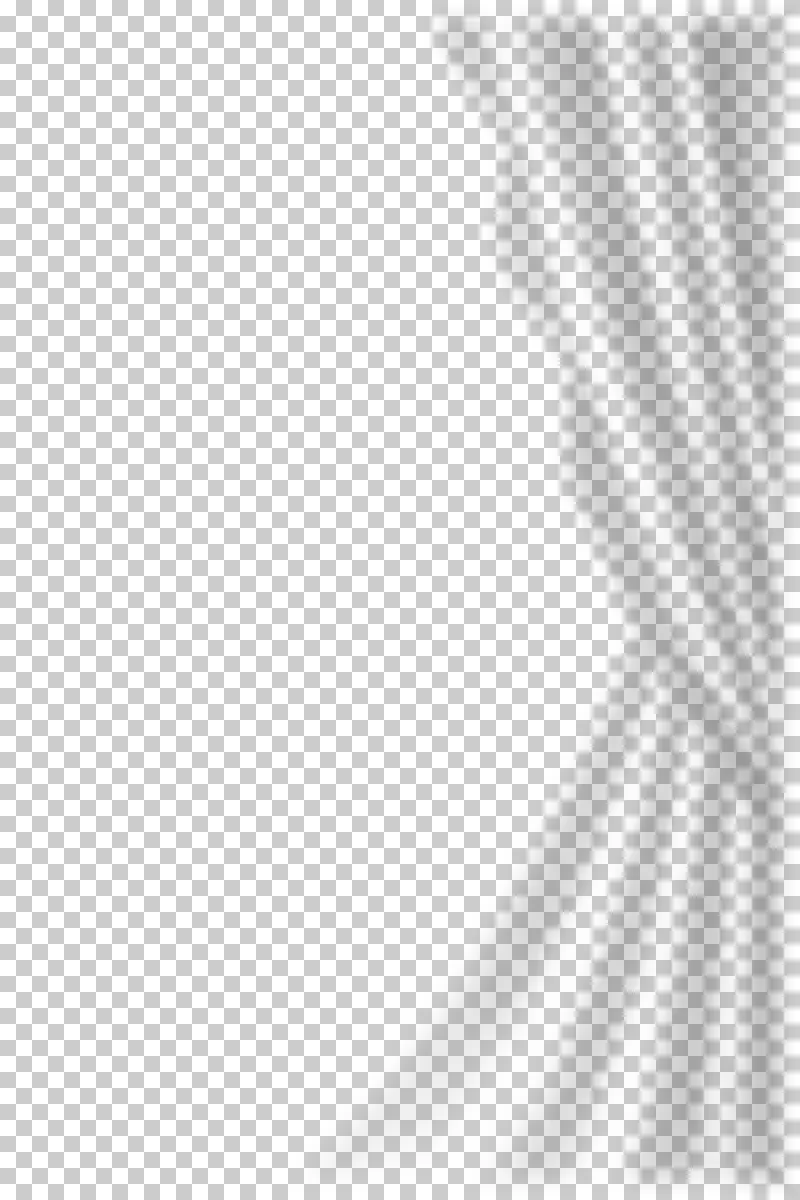 Soft translucent shadow of a partly drawn curtain gathered along one side.