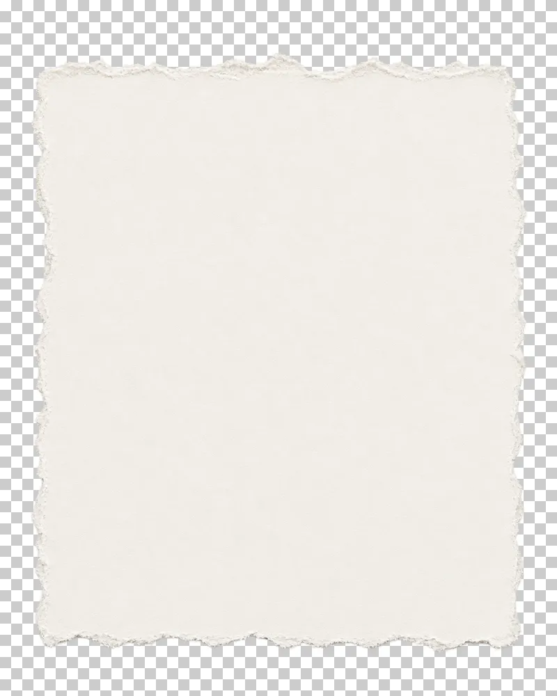 Blank portrait torn paper text panel with a broad writing area.