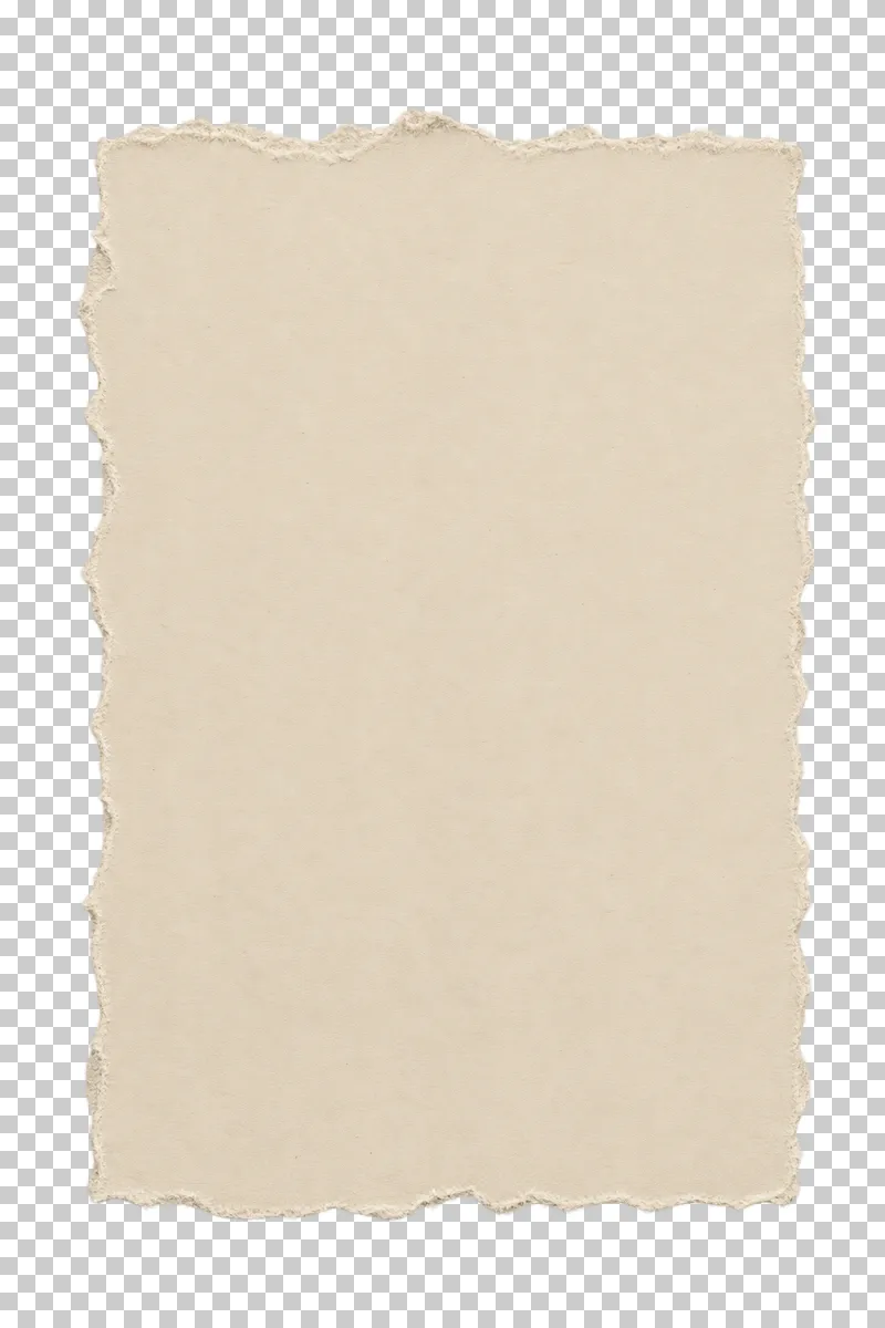 Blank tall torn paper panel for a vertical list.