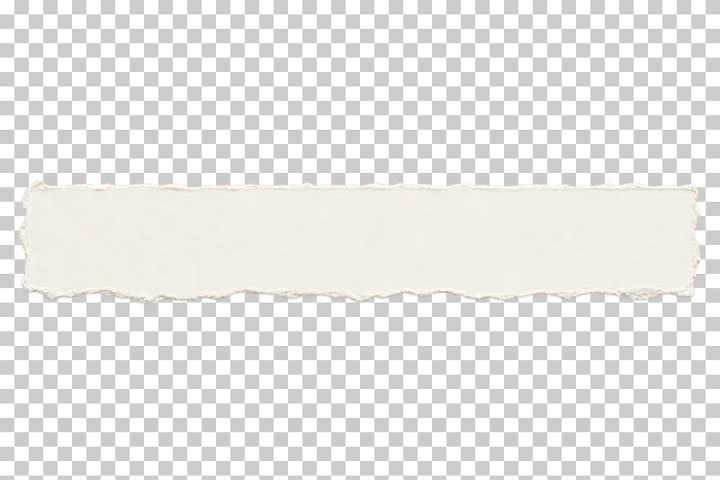 Blank wide torn paper strip for a photograph caption.
