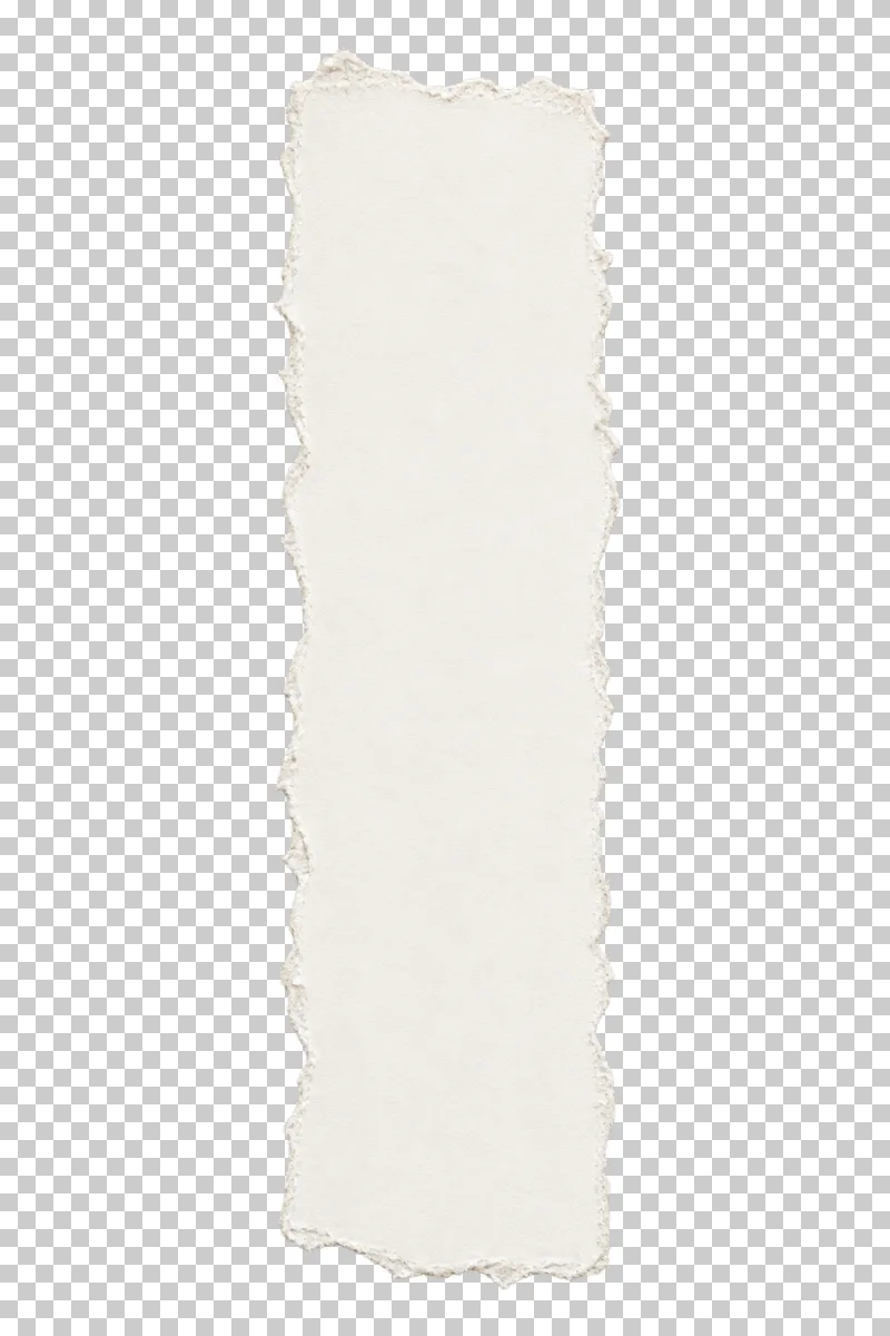 Blank narrow vertical torn paper panel for a side note.