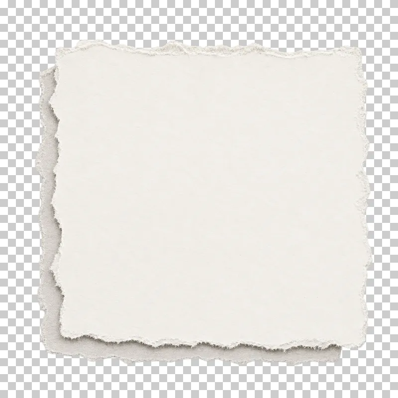 Two staggered square torn paper layers with a blank face for a quotation.