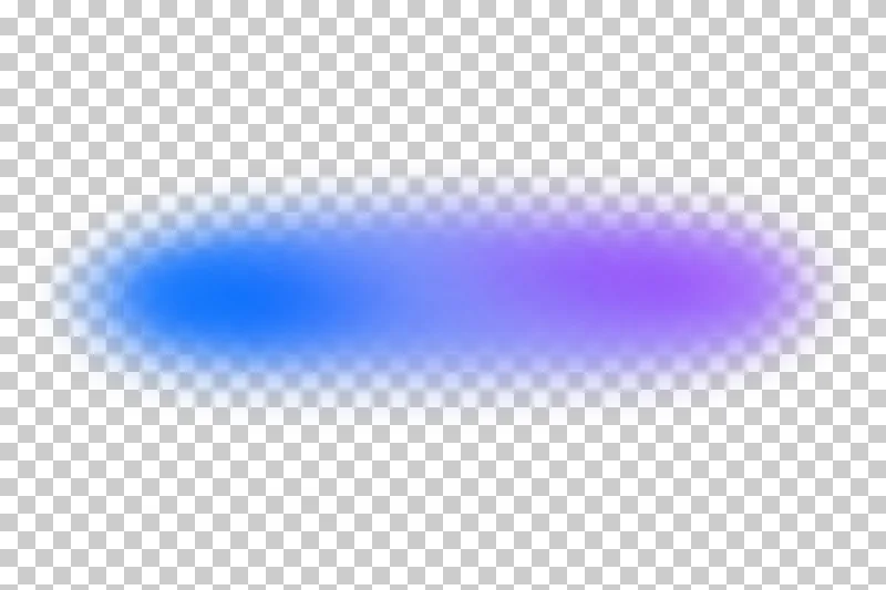 Long headline cloud in a soft cobalt blue to soft violet gradient with translucent feathered edges.