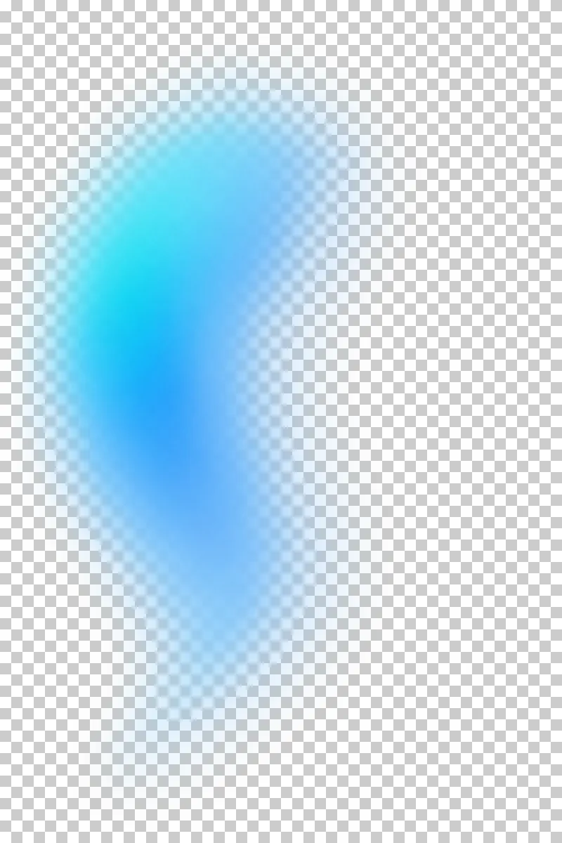 Soft lateral streak in a soft turquoise to soft sky blue gradient with translucent feathered edges.