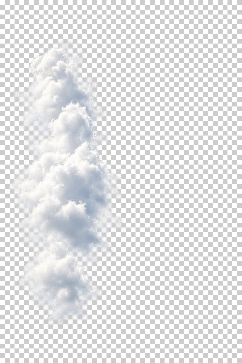 A narrow vertical white cloud accent on the left with clear space on the right.