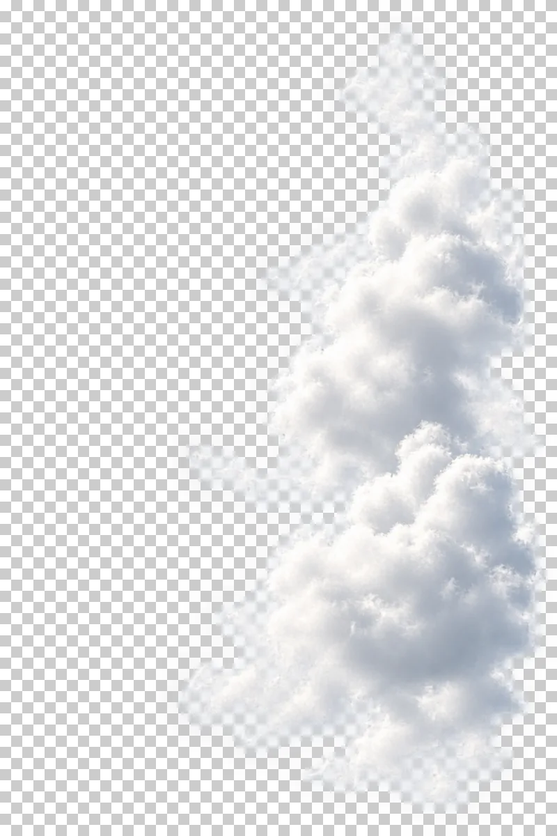 A vertical white cloud accent on the right with clear space on the left.