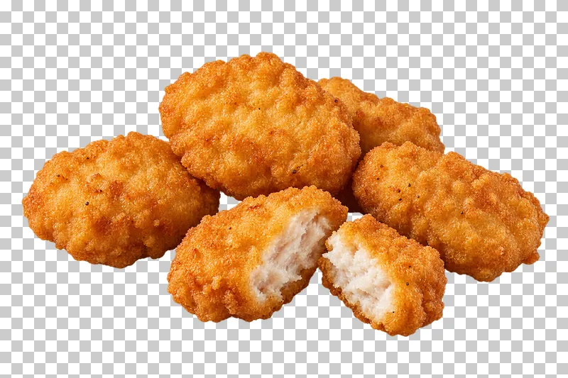 Generated advertising-style cutout of chicken nuggets.