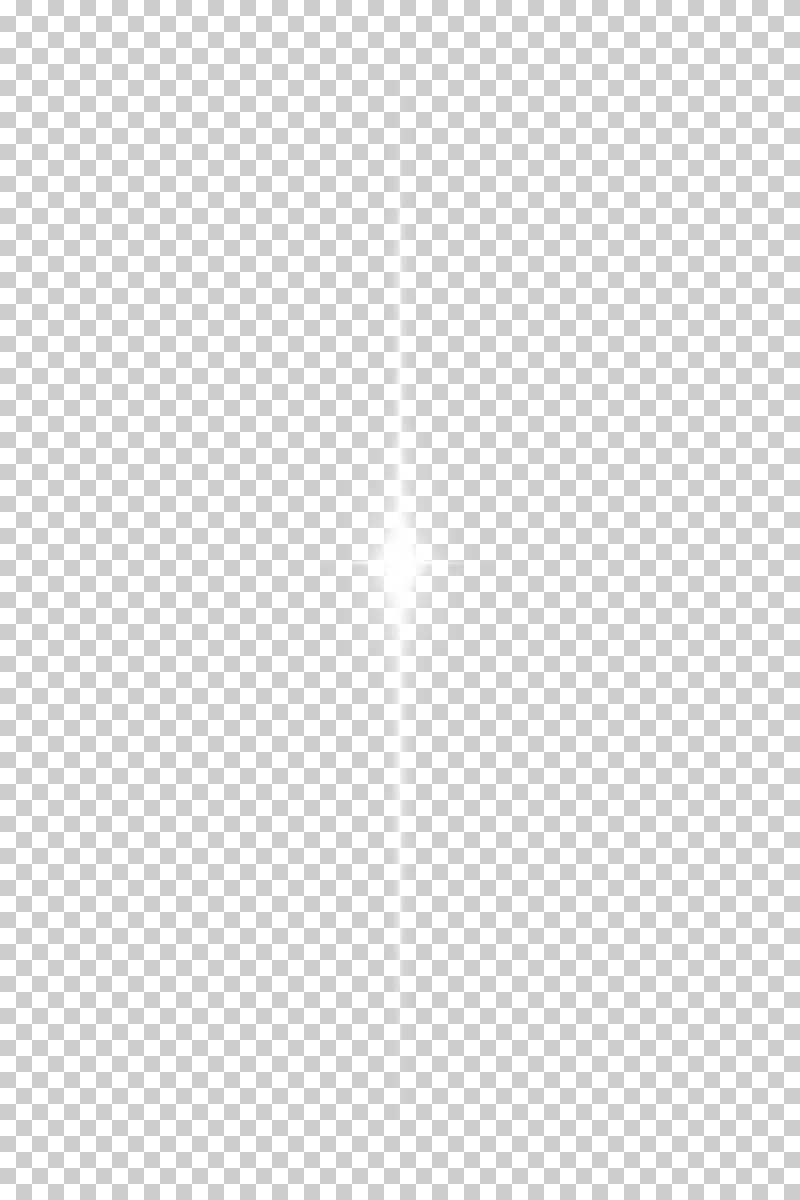 Thin vertical white photographic flare with softly fading rays.