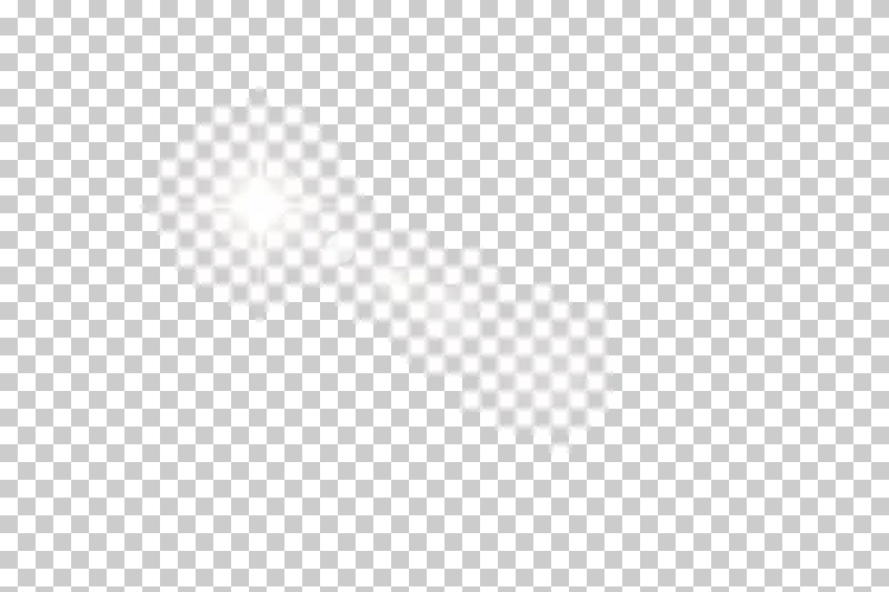 White photographic flare followed by a short chain of small optical reflections.