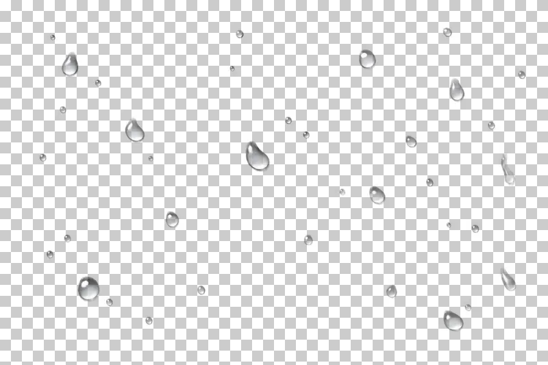 Sparse decorative clear droplets without a baked glass pane or future-image refraction.