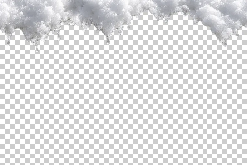 An irregular snowy overhang along the upper edge.