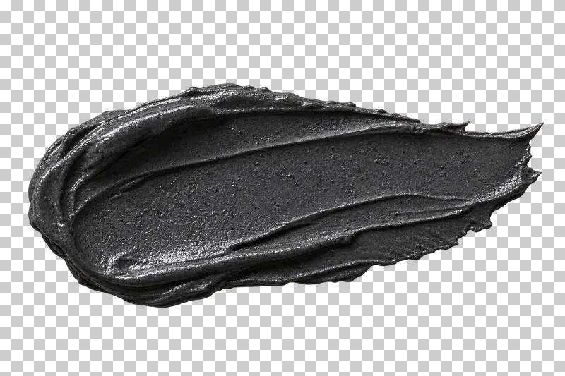 Dark charcoal paste with fine grain and restrained sheen.