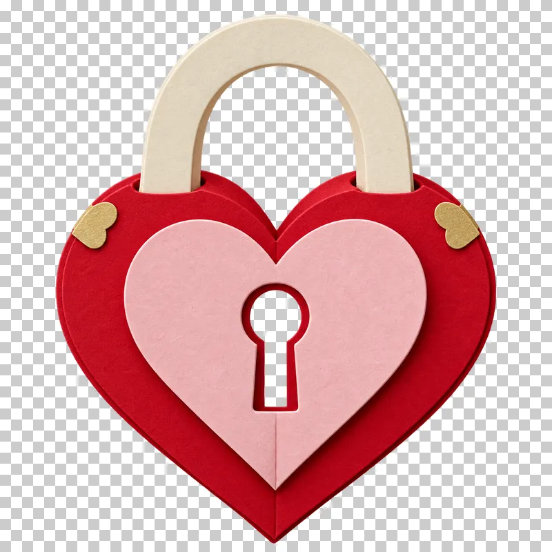 A small decorative padlock made from folded paper.