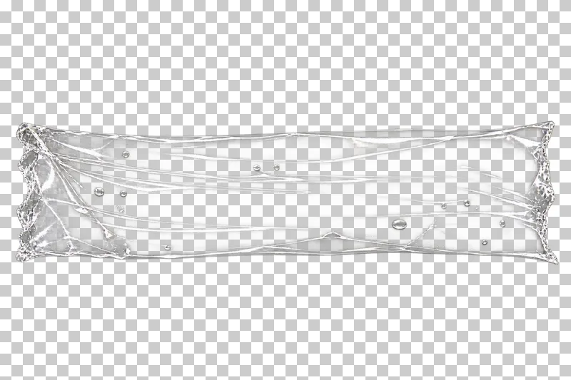 A wider clear packing-tape strip with torn ends, stretch wrinkles and small trapped bubbles.
