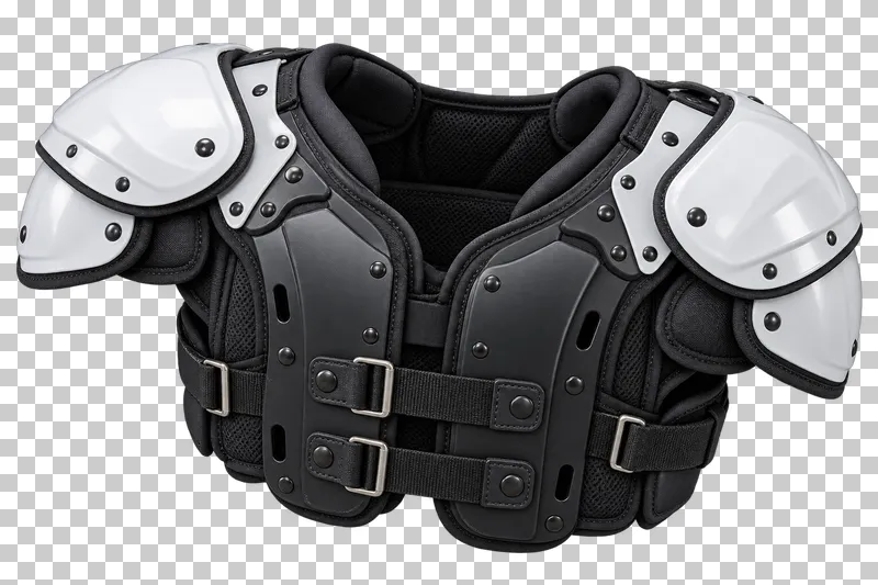 A set of American football shoulder pads.