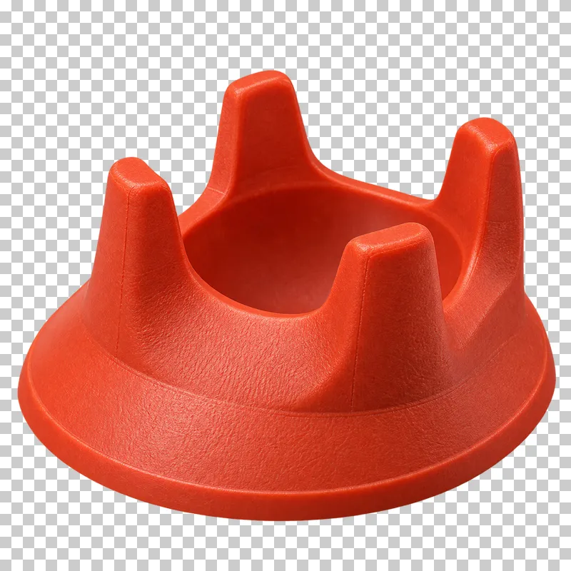 A rugby kicking tee with raised supports.