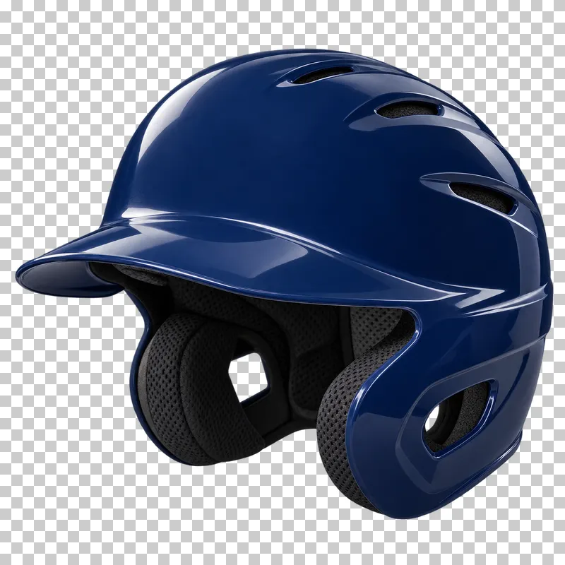A baseball batting helmet with ear protection.