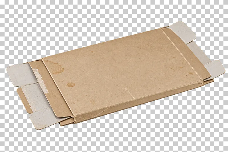 Flattened empty cereal carton.