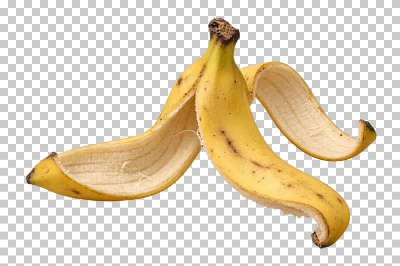 Open banana peel.