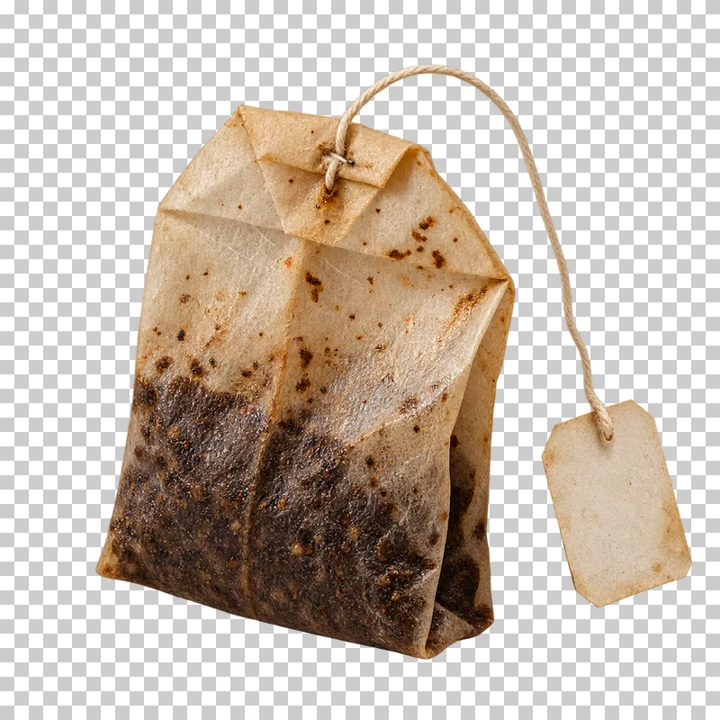 Used damp tea bag.