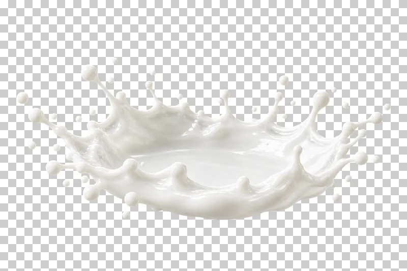 A low white milk impact crown with a shallow center and detached droplets.