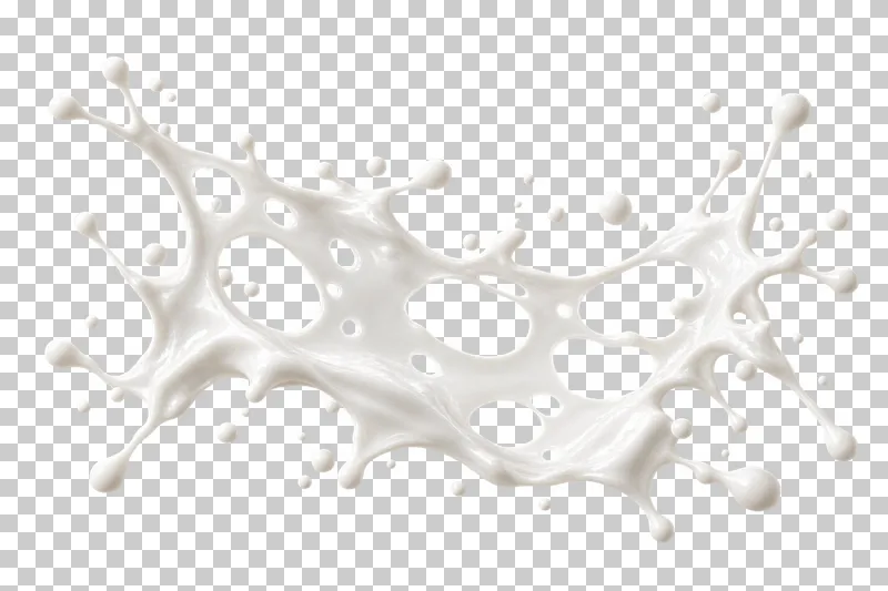 A thin milk sheet with irregular open holes and stretched edges.