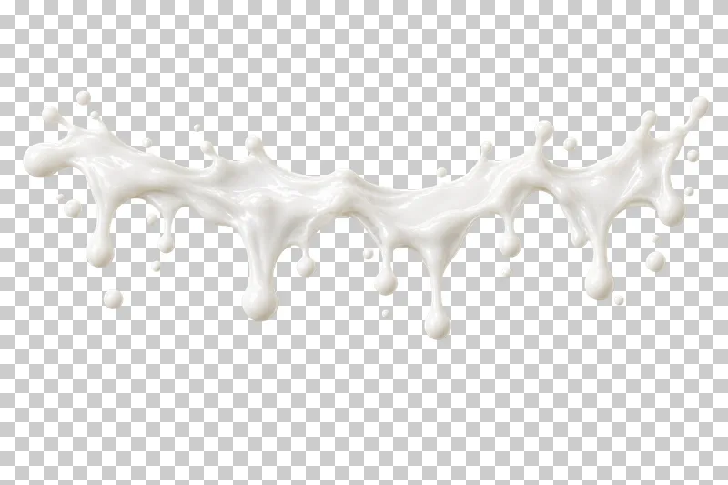 A short hanging milk border with uneven downward drips.