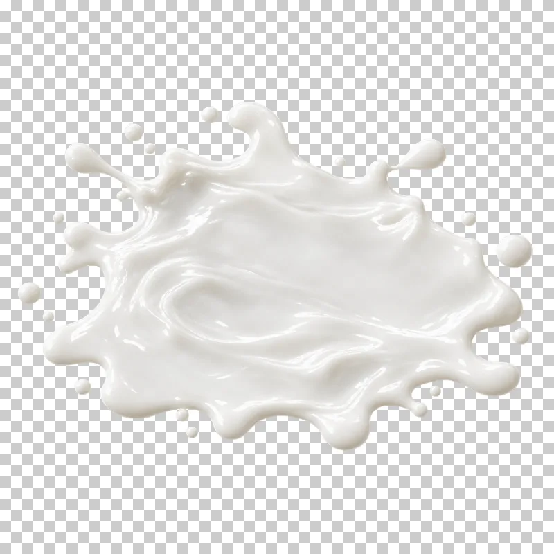 A shallow irregular milk pool with a low continuous surface.