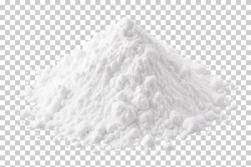 A bright white mound of ultrafine icing sugar.