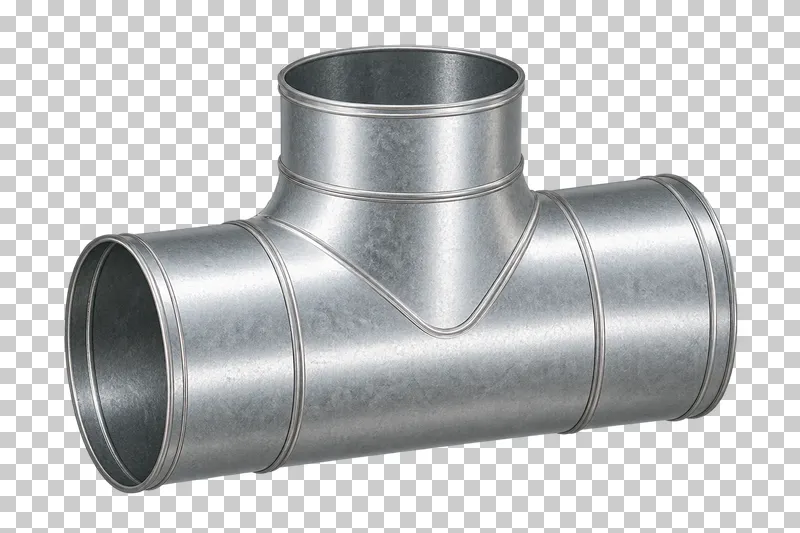 Circular equal tee branch.