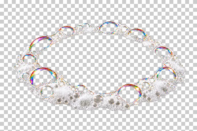 A low elliptical wet foam collar with an open center and irregular cells.