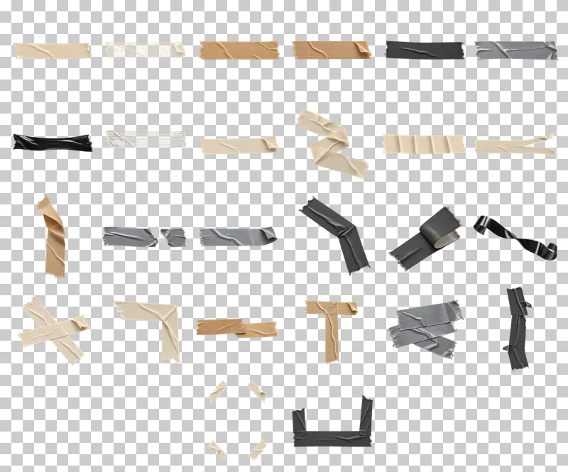 Masking, Duct and Gaffer Tape PNG Collection: all 26 elements in one grid
