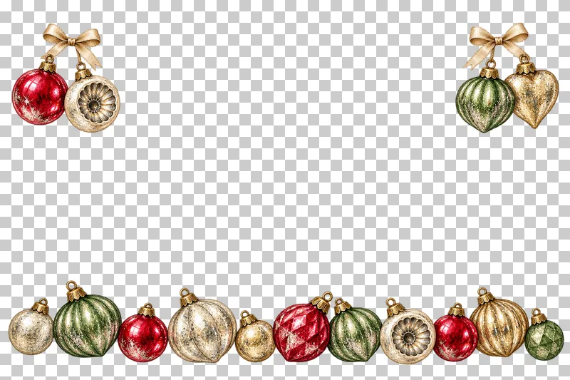 Watercolor wide ornament message frame in antique silvered Christmas glass