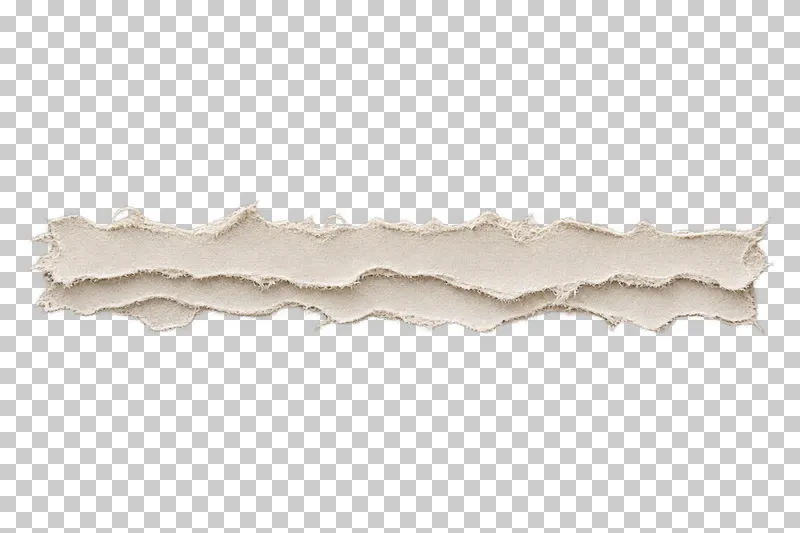 Three staggered off-white torn paper margins overlapping in one long horizontal border.